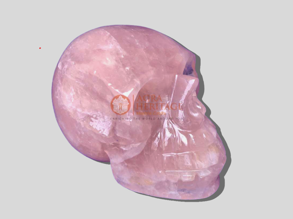 Rose Quartz Cranium Skull Halloween Gift